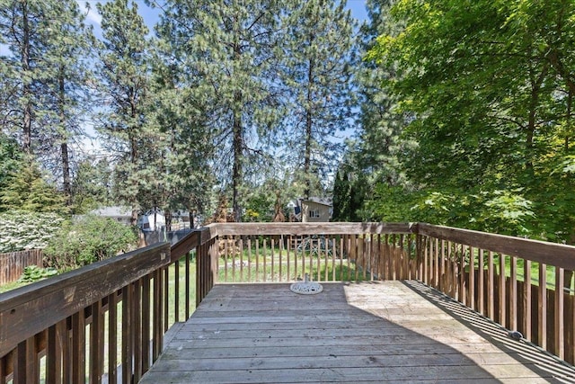 4227 E 38th Ave, Spokane, WA 99223 - view of wooden deck