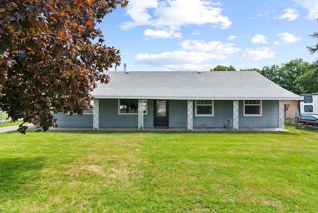814 N Mamer Rd, Spokane Valley, WA 99216 - view of front of property with a front yard, a porch, and roof with shingles