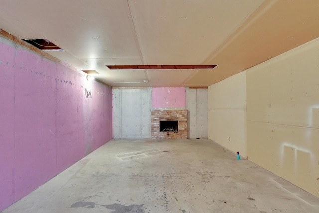 11307 E 8th Ave, Spokane Valley, WA 99206 - unfinished basement with a fireplace