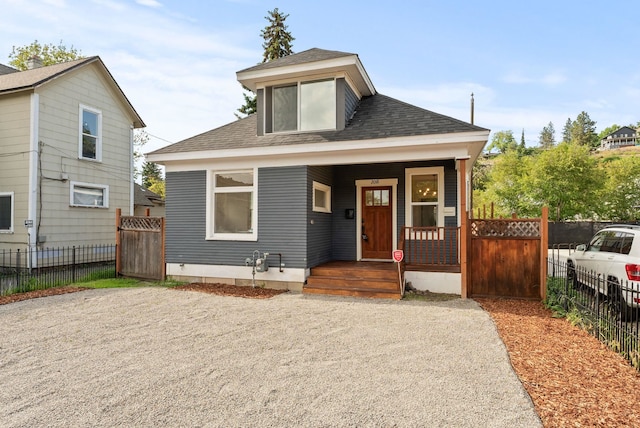 2018 E 6th Ave, Spokane, WA 99202 - view of front of property featuring roof with shingles and covered porch