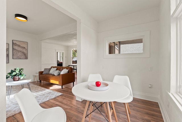 2018 E 6th Ave, Spokane, WA 99202 - dining space with wood finished floors and baseboards