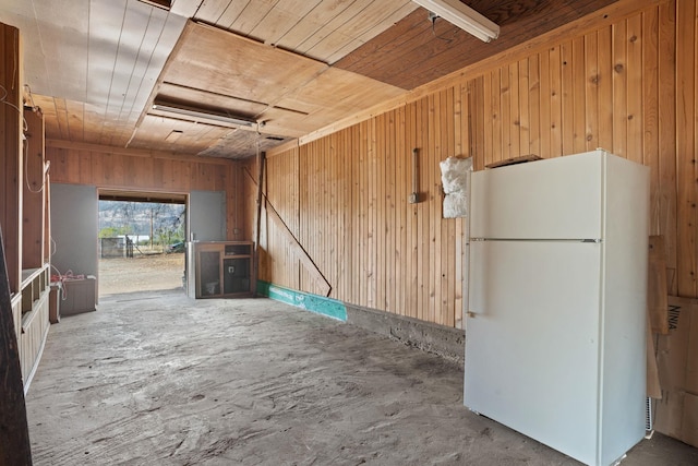 1306 Peachcrest Rd, Kettle Falls, WA 99141 - interior space with wooden ceiling and wooden walls