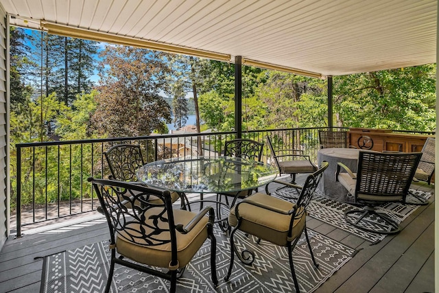 12916 N Newman St, Newman Lake, WA 99025 - deck featuring outdoor dining area