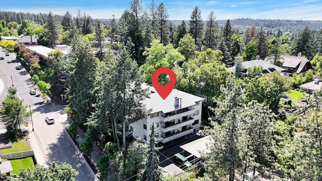 1002 W 7th Ave Unit 301, Spokane, WA 99204 - bird's eye view of a heavily wooded area