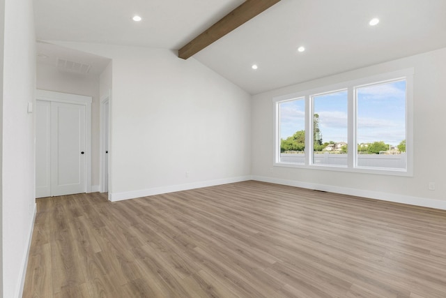 1817 N Arties Rd, Spokane Valley, WA 99016 - spare room featuring light wood-style floors, baseboards, and recessed lighting