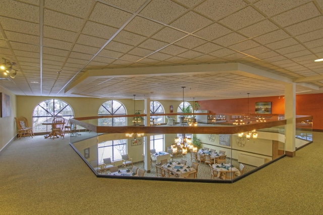 221 E Rockwood Blvd Unit 12, Spokane, WA 99202 - corridor featuring carpet flooring and a drop ceiling