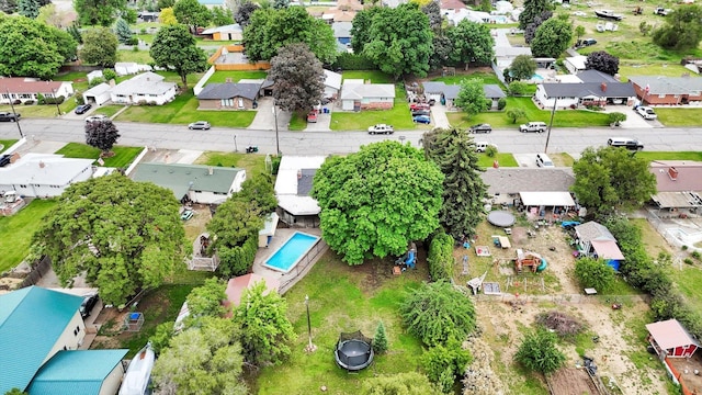 9715 E Nora Ave, Spokane Valley, WA 99206 - aerial view of property and surrounding area with nearby suburban area
