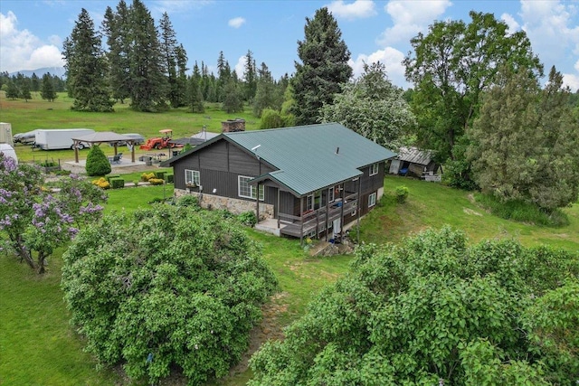 3720 E Bridges Rd, Elk, WA 99009 - view from above of property featuring a tree filled landscape