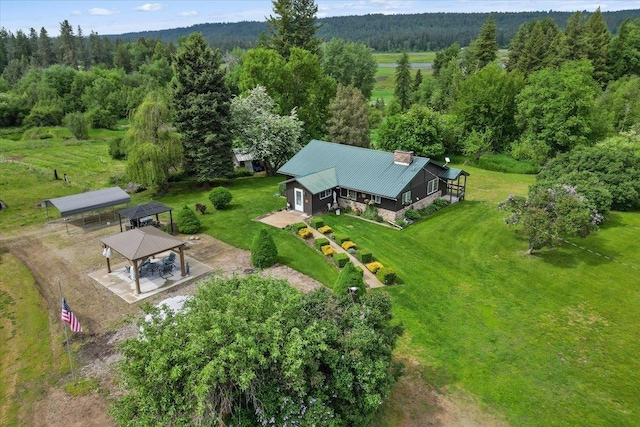 3720 E Bridges Rd, Elk, WA 99009 - view from above of property with a forest