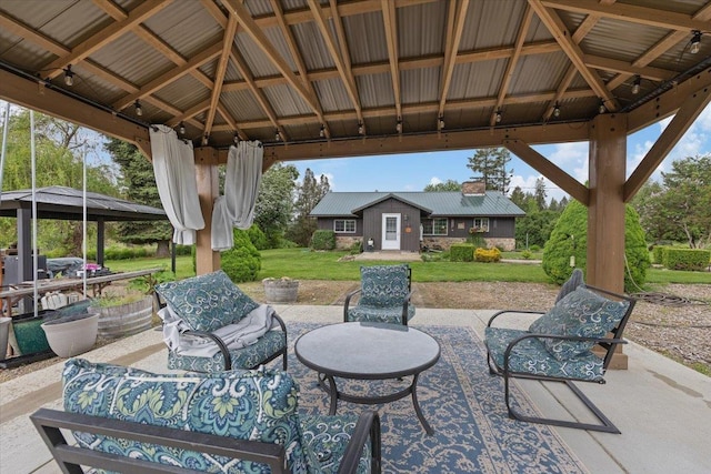 3720 E Bridges Rd, Elk, WA 99009 - view of patio / terrace featuring a gazebo