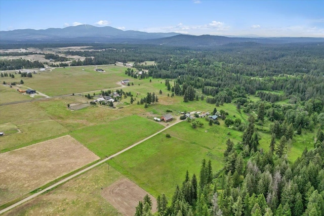 3720 E Bridges Rd, Elk, WA 99009 - view of rural area with mountains and a heavily wooded area