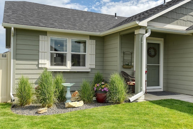 8202 W Quaking Rd, Spokane, WA 99224 - entrance to property with roof with shingles and a yard