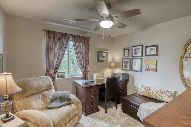 8202 W Quaking Rd, Spokane, WA 99224 - office with light carpet and ceiling fan
