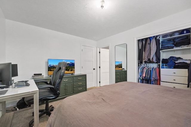 1919 E 59th Ave, Spokane, WA 99223 - carpeted bedroom featuring an office area and a closet