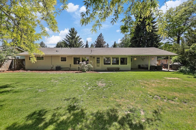 1919 E 59th Ave, Spokane, WA 99223 - rear view of property with a patio area and cooling unit