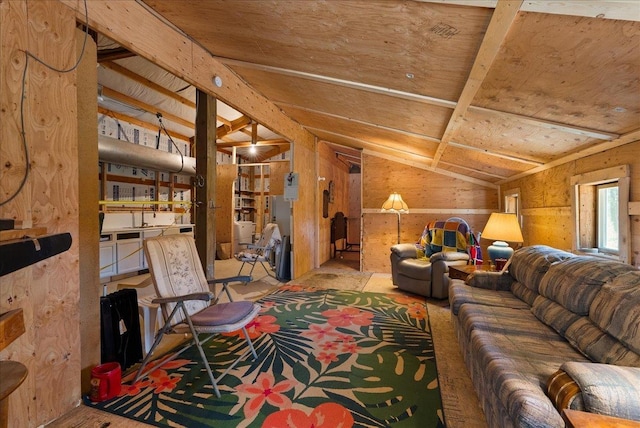 5 Crestview Rd, Kettle Falls, WA 99141 - living area featuring lofted ceiling