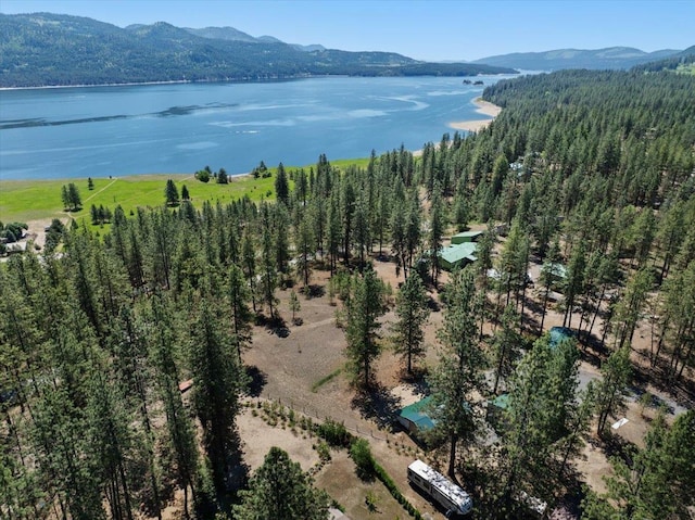 5 Crestview Rd, Kettle Falls, WA 99141 - bird's eye view of a water and mountain view and a heavily wooded area