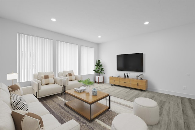 3617 E 1st Ave, Spokane, WA 99202 - living area with wood finished floors and recessed lighting