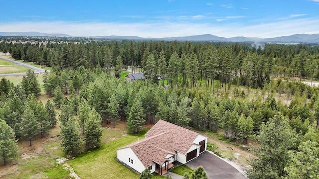1399 W Findley Ln, Deer Park, WA 99006 - view of subject property featuring a heavily wooded area and mountains
