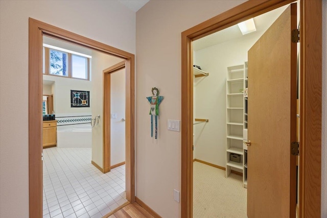 14410 E 45th Ct, Veradale, WA 99037 - hall with baseboards and light tile patterned floors
