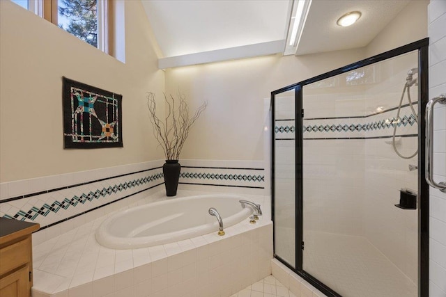 14410 E 45th Ct, Veradale, WA 99037 - full bath with a bath, a stall shower, and vanity