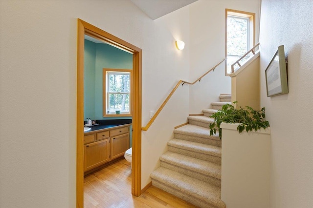 14410 E 45th Ct, Veradale, WA 99037 - stairs with wood finished floors