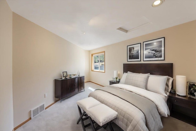 14410 E 45th Ct, Veradale, WA 99037 - bedroom with attic access, carpet flooring, recessed lighting, and baseboards