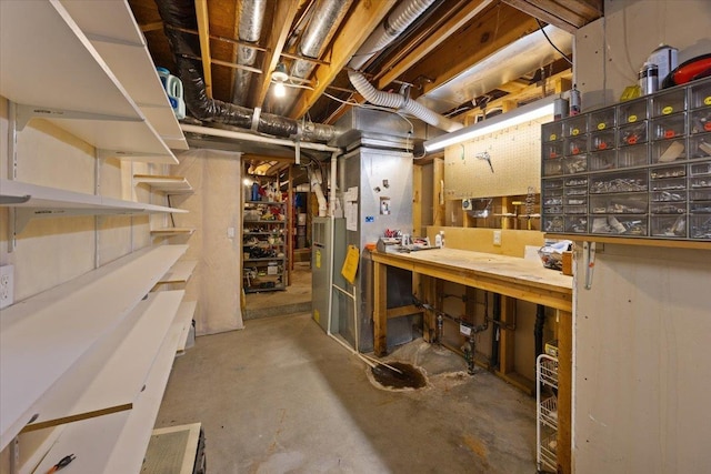 14410 E 45th Ct, Veradale, WA 99037 - unfinished below grade area with a workshop area