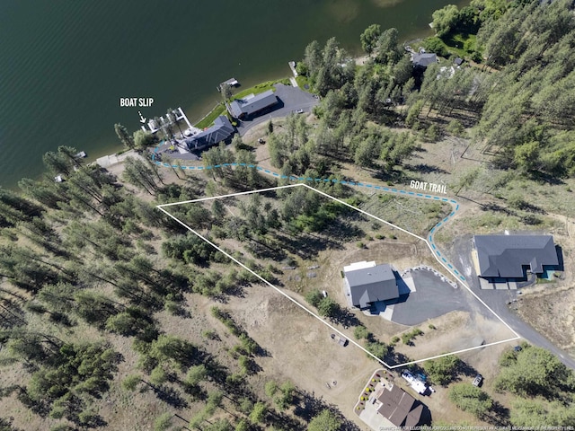 6595D Lois Way, Nine Mile Falls, WA 99026 - aerial view of property's location featuring property parcel outlined