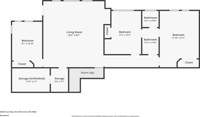 6595D Lois Way, Nine Mile Falls, WA 99026 - room layout