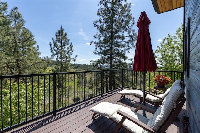 17323 N Lower Greenbluff Rd, Colbert, WA 99005 - view of wooden terrace