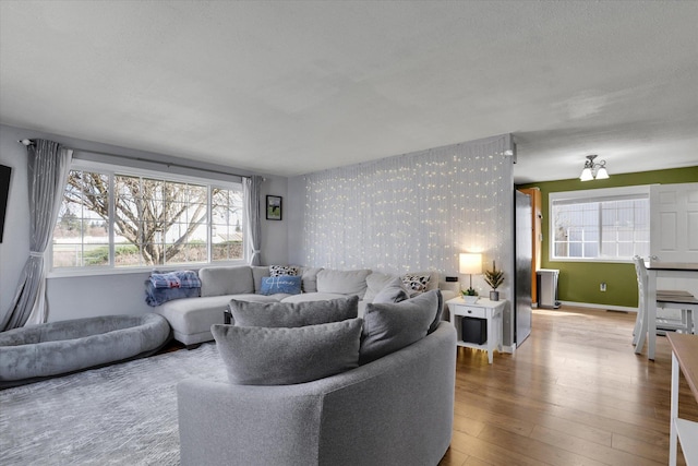 10104 E 13th Ave, Spokane Valley, WA 99206 - living room featuring wood finished floors and baseboards