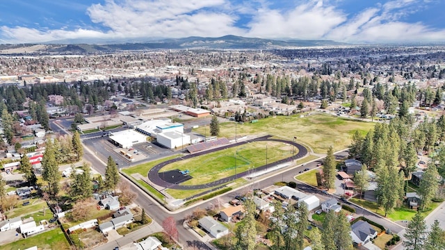 10104 E 13th Ave, Spokane Valley, WA 99206 - aerial view of property and surrounding area featuring a mountainous background