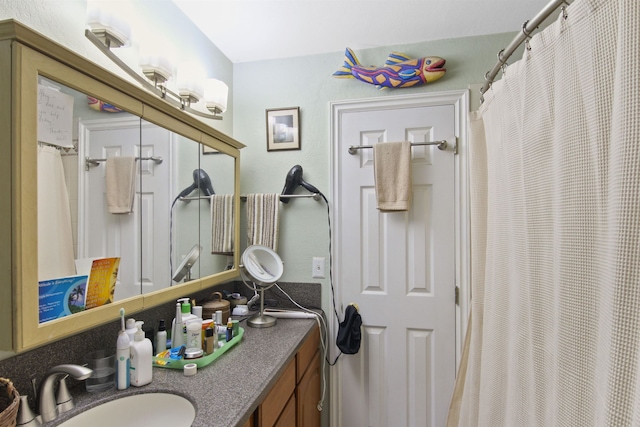 20201 E Lincoln Rd, Otis Orchards, WA 99027 - full bathroom featuring vanity and a shower with shower curtain