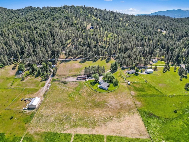 20201 E Lincoln Rd, Otis Orchards, WA 99027 - aerial view of a heavily wooded area and mountains