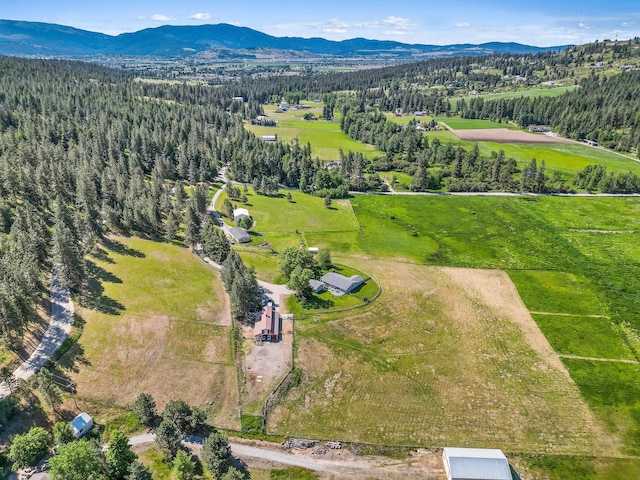 20201 E Lincoln Rd, Otis Orchards, WA 99027 - bird's eye view of a mountainous background and a heavily wooded area