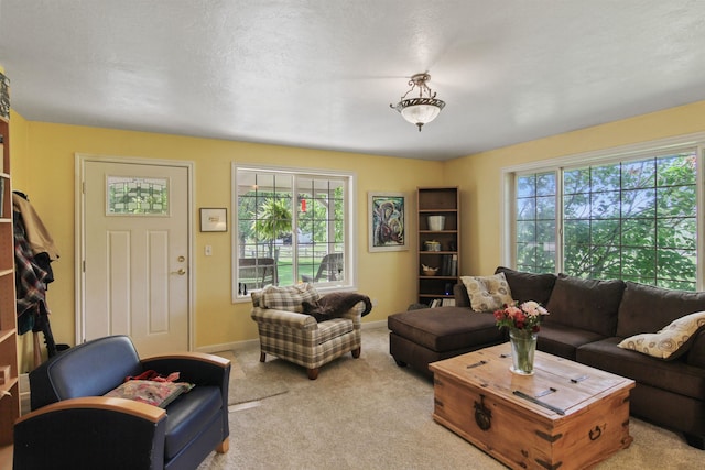 20201 E Lincoln Rd, Otis Orchards, WA 99027 - living room featuring carpet and baseboards