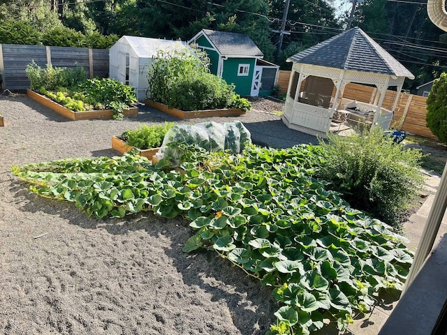 2828 S Arthur St, Spokane, WA 99203 - view of yard featuring a garden and a gazebo