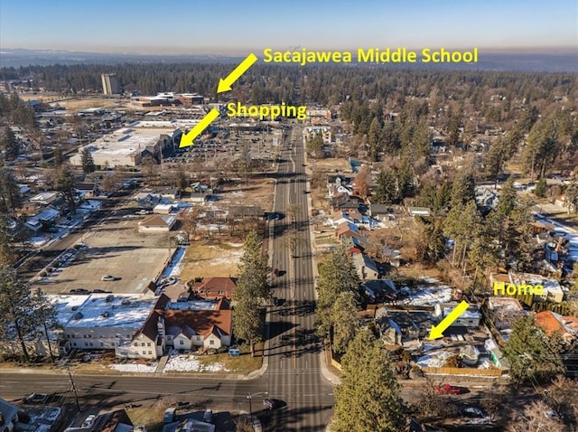 2828 S Arthur St, Spokane, WA 99203 - aerial view of a forest