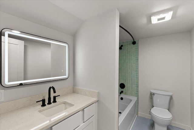 1403 N Farr Rd, Spokane, WA 99206 - full bath with vanity, shower / bath combination, toilet, and baseboards