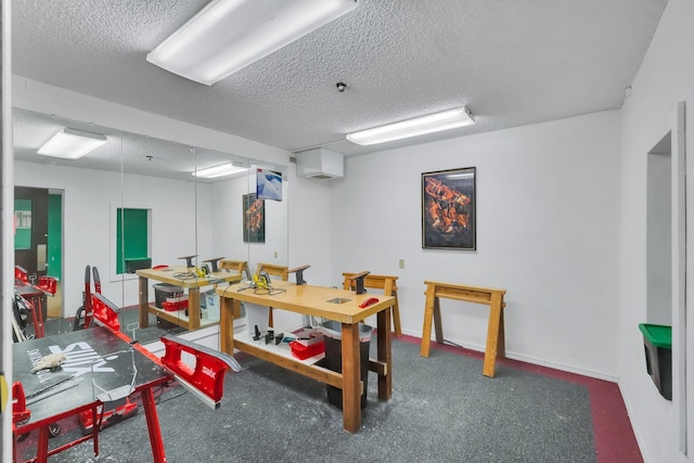 28600 N Mt Spokane Park Dr Unit 603, Mead, WA 99021 - recreation room with a textured ceiling and carpet