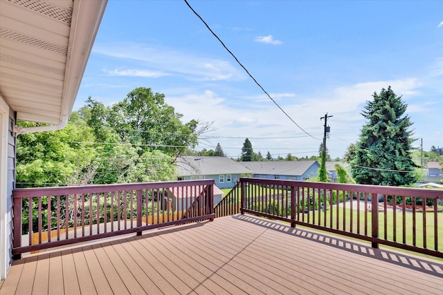 7312 E Euclid Ave, Spokane Valley, WA 99212 - wooden deck featuring a lawn