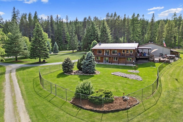 312 Pickett Rd, Ione, WA 99139 - aerial view of property and surrounding area featuring a heavily wooded area