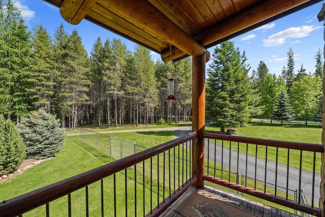 312 Pickett Rd, Ione, WA 99139 - deck featuring a yard