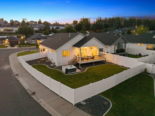 1217 E Granary Ct, Spokane, WA 99208 - aerial view at dusk of a residential view