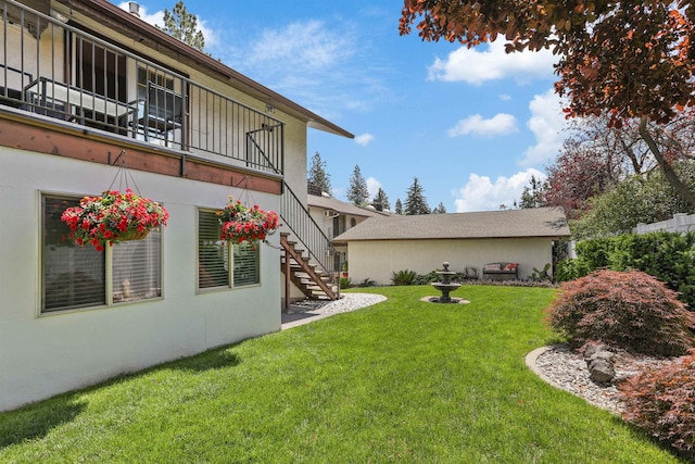 3014 S Perry St Unit 3014, Spokane, WA 99203 - view of grassy yard with stairway
