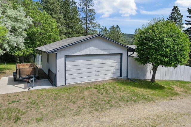 6913 S Ben Burr Rd, Spokane, WA 99223 - view of detached garage