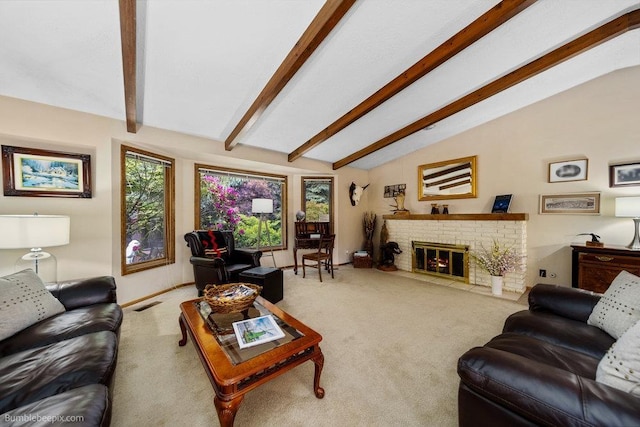 4012 S Terra Verde Dr, Veradale, WA 99037 - living room with carpet flooring and a fireplace