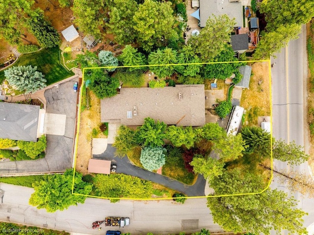 4012 S Terra Verde Dr, Veradale, WA 99037 - aerial view of property's location featuring property parcel outlined