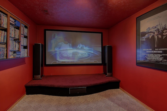 6930 N N Lynden Ln, Otis Orchards, WA 99027 - carpeted cinema with a textured ceiling and baseboards